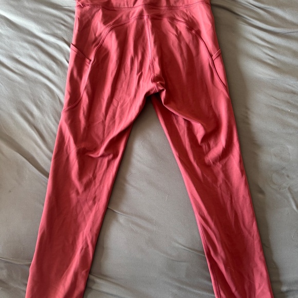 Pink Lululemon Pants with Pockets- Size 6 - Picture 2 of 2